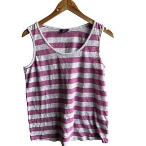 NYDJ Striped Tank‎ Top Casual Sleeveless Top Summer Basic Small NWOT Beach
